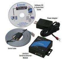 LINEAR CORPORATION  ACP00964  AM-SEK      Ethernet Adapter Kit, Includes Power Adapter, Serial Cable, Software CD and Quick Start Guide, Serial to Ethernet Module