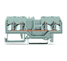 WAGO CORPORATION  280-835      RAIL MOUNTED TERM BLOCK 5MM 600V/20A/28-12AWG 4 COND - ORANGE