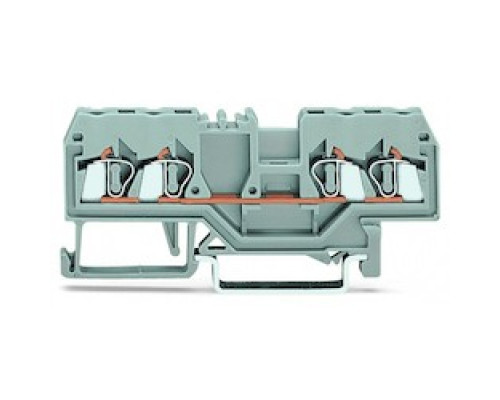 WAGO CORPORATION  280-835      RAIL MOUNTED TERM BLOCK 5MM 600V/20A/28-12AWG 4 COND - ORANGE
