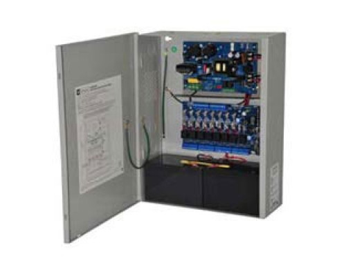 ALTRONIX  AL600ULACM      Access Power Controller w/ Power Supply/Charger, 8 Fused Relay Outputs, 12/24VDC @ 6A, FAI, 115VAC, BC400 Enclosure