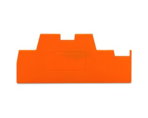 WAGO CORPORATION  280-369      TERMINAL BLOCK END PLATE H-38.3MM/W-1.1MM/D-74MM ORANGE