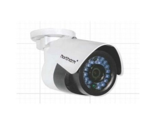 NORTHERN VIDEO  IP4B      Bullet Camera, Bullet, Full HD, WDR, Outdoor, Day/Night, 4 Megapixel, 2688 x 1520p Resolution, 100’ IR LED Range, 4 MM Lens, 12 Volt DC 5 Watt, IP66, Aluminum, White, PoE