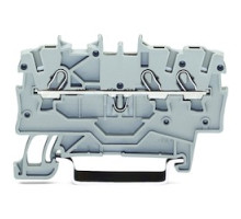 WAGO CORPORATION  2000-1301      TOPJOB S 3-CON THROUGH TRM BLKSUITABLE FOR EX E II GREY