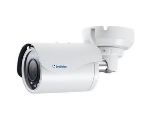GEOVISION  88-BL37000-0020      IP Camera, Bullet, WDR, Day/Night, Outdoor, H.265/H.264/MJPEG, 2048 x 1536 Resolution, F1.7 P-Iris 2.8 to 12 MM Lens, 12 Volt DC 12.6 Watt, PoE