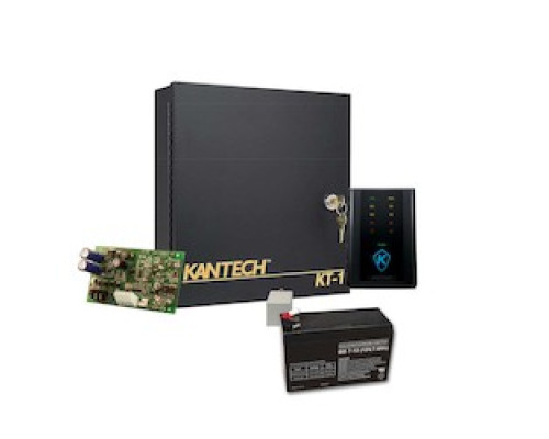 KANTECH SYSTEMS EK-1M   Expansion kit includes: KT-1-M, Tranformer 120V / 16 VAC 40 VA, 12 VDC Power supply KT-PS4085 and Battery KT-BATT-12 .