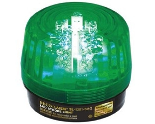 SECO-LARM USA INC  SL-1301-SAQ/G               Strobe Light, Adjustable Flash Speed/6-Pattern, 54-LED, 2-Wire, 100 dB Siren, 10 to 24 Volt AC/DC, 90 to 550 Milliampere, 2-29/32