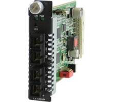 PERLE SYSTEMS 05062120   Managed Fast Ethernet Fiber To Fiber Converter Module, 100BASE-FX 1310nm Multimode SC 2 km/1.2 Miles To 100Base-ZX 1550nm Single-mode SC 120 km/74.6 Miles. Managed or Unmanaged Operation