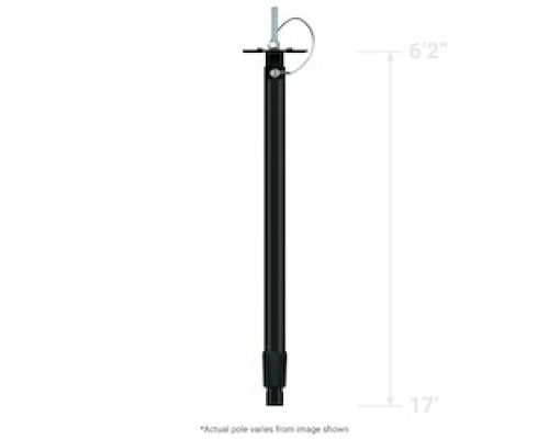 CLINTON ELECTRONICS  CE-CP17B               17’ TELESCOPING CEILING MOUNT CAMERA POLE, BLACK, UL    LISTED, ADJUSTABLE