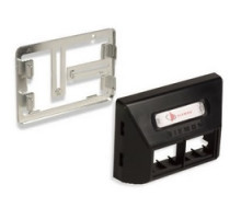 SIEMON COMPANY  MX-UMA-02      Modular Furniture Adapter, Universal, 4 Openings, MX, White