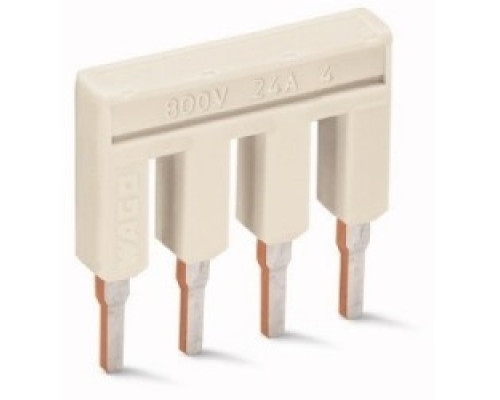 WAGO CORPORATION  2002-405      Push-in Type Jumper Bar; Insulated; 5-way; Nominal Current 25 A