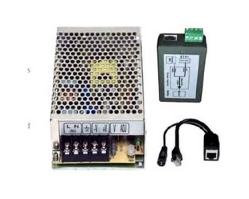 KBC NETWORKS  SPB-1AF-24      Wireless Ethernet System Power Kit, Plug-and-Play, Wall/Pole Mount, With Enclosure, Converter, Injector, For Remote Camera