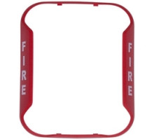 SYSTEM SENSOR  BZGR-F      Audible Visible Bezel, Compact, Indoor, Wall Mount, -40 to 151F, Red, FIRE Legend, For Horn, Strobe