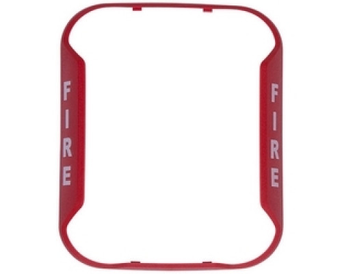 SYSTEM SENSOR  BZGR-F      Audible Visible Bezel, Compact, Indoor, Wall Mount, -40 to 151F, Red, FIRE Legend, For Horn, Strobe
