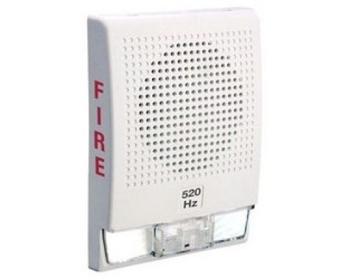KIDDE COMMERCIAL G4LFWF-HVM        Fire Alarm Horn, Low Frequency, 24 Volt DC, 45 to 109 Milliampere Continuous , 520 Hertz, 76.1 to 78.6 dB, 5