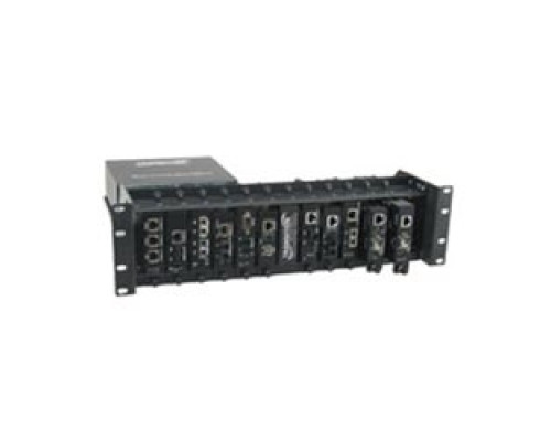 LANTRONIX  E-MCR-05-EU      12-Slot Media Converter Rack, Universal, Internal Power Supply, AC85 - 264 Volt, 47 - 63 Hz, EU