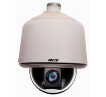 PELCO  S6230-PBL0      Network IP Camera, PTZ Dome, Pendant, Standard, 30X, 20MP HD, f/1.6 to f/4.7, 24 Volt AC/DC, Aluminum, Smoked Nylon Bubble, Black Back Box, Low Light