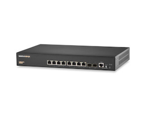 SIGNAMAX  FO-SC30050      C-300 8 Port Gigabit PoE+ Managed Switch with 2 SFP Ports