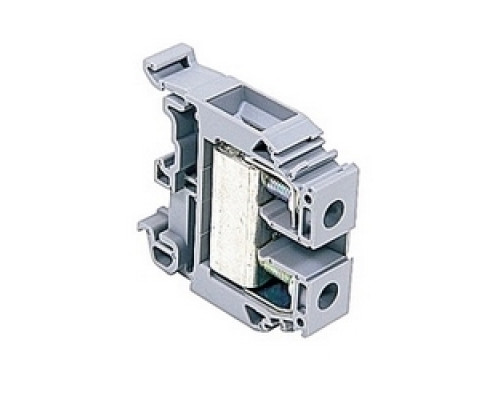 TE-ENERGY  011512914      Gray, feed through terminal block with 12 mm spacing, 85 Amp rated UL current with screw clamp connection that accepts 18-6 AWG UL wire range