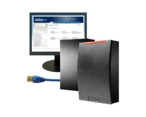 HID GLOBAL CORPORATION  83120CKI000      Network Access Controller, Solo ESR40, Integrated Controller/Reader, 1-Door, LED Normally Red Flash Green and Beep-On Card Read, Black, With iCLASS R40 Reader