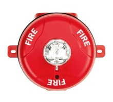 SYSTEM SENSOR  SCRK               Strobe, Standard-candela, Outdoor, Ceiling Mount, with Backbox, Red