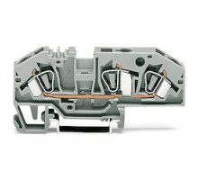 WAGO CORPORATION  282-699      TERMINAL BLOCK 3/C THROUGH 0.2-6 MM2 24-10 AWG CAGE CLAMPCONNECTION GRAY