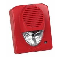 POTTER ELECTRIC  4710030  SH-120R              Horn Strobe, Weatherproof, Wall Mount, 120 Volt AC, Red, With Backbox