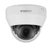 HANWHA VISION LND-6072R        L Series Indoor Dome Camera, 2MP @ 30fps, VARI-focal Lens 3.1x 3.2 - 10mm  101.6 -31.3 , Double Codec H.264/MJPEG, WIsestream II, 120dB WDR, IR LEDs, Hallway View, SD Card, PoE, White