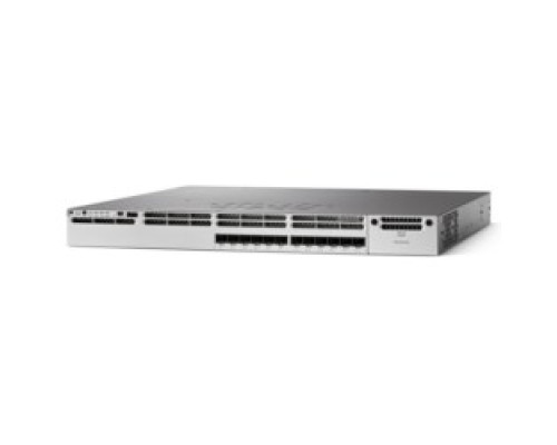 CISCO  WS-C3850-12XS-S      Ethernet Switch, Managed, IP Base, Stackable, 1 RU Rack Mount, 350 Watt, 12-port, 2 GB, 4 GB DRAM, 40 Gbps