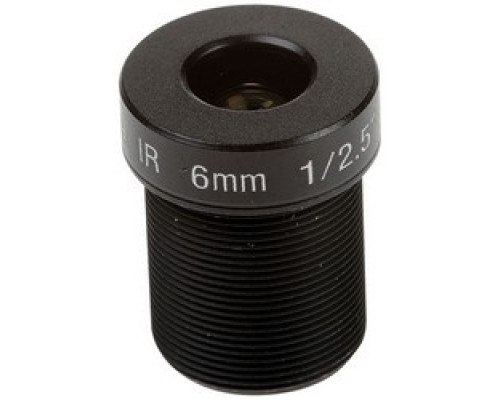 AXIS COMMUNICATIONS  5504-961      Network Camera Lens, Megapixel, Fixed Iris, M12 Mount, F1.6 6 MM Focal Length, 52 Degree View, 0.5