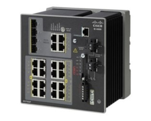 CISCO  IE-4000-4TC4G-E      Industrial Ethernet Switch, Managed, DIN-Rail Mount, 40 Watt, 8-port, 10/100/1000 Mbps, 128 MB, 1 GB DRAM, 20 Gbps, 6.12