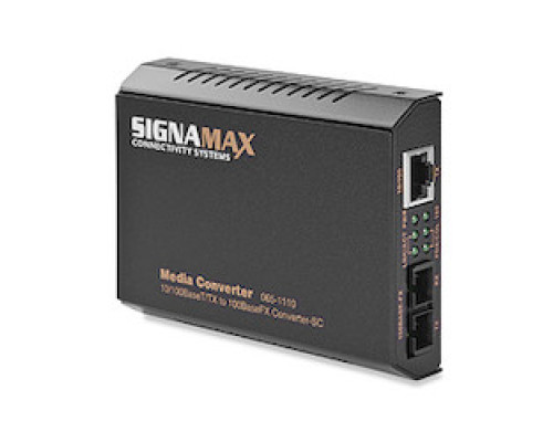 SIGNAMAX  FO-065-1110      10/100TX to 100FX Media Converter SC/MM, 2 km