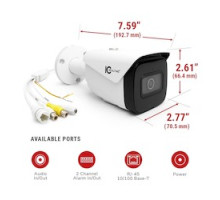 IC REALTIME LLC  IPEL-B80F-IRW3      8MP IP INDR/OUTDR SMALL SIZE BULLET, FIXED 2.8MM LENS, MAX IR 98’,WDR, IP67