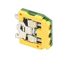 TE-ENERGY  016049626      Ground DIN 2 Block DR 4/6.P 2 Pole 22-12 AWG Green/Yellow