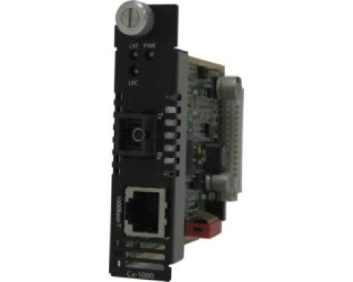 PERLE SYSTEMS 05041880   Gigabit Media Converter Module, 1000BASE-T RJ-45 100 m/328 ft, To 1000BASE-BX 1550nm TX / 1310nm RX Single strAnd fiber, Multimode SC 500 m/1640 ft