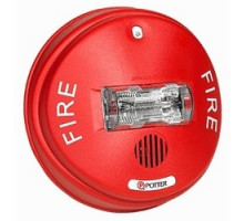 POTTER ELECTRIC  4890040  CHS-24R              Horn/Strobe, Ceiling Mount, 90 dB, 24 Volt DC, 18 to 12 AWG, 6