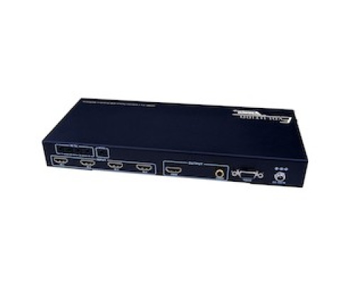 VANCO EVSW1040   HDMI 4x1 Selector Switch MultiView 1080p With Seamless Switching up/down Scaler, Audio Breakout, RS232