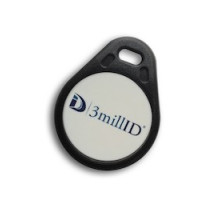 3MILLID CORPORATION  3349-3M      Black Key Fob With White Insert Format, FC, Badge No Required MOQ 50 Fobs