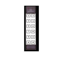 ESSEX ELECTRONICS INC  KTP-102-SN      Keypad Reader, Heavy Duty, Surface Mount, 26-Bit Wiegand, Thinline 2x6, 5/12 Volt DC, 1-3/4