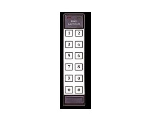 ESSEX ELECTRONICS INC  KTP-102-SN      Keypad Reader, Heavy Duty, Surface Mount, 26-Bit Wiegand, Thinline 2x6, 5/12 Volt DC, 1-3/4
