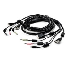 VERTIV  CBL0121      AVOCENT KVM Cable - for Keyboard/Mouse, KVM Switch - 10 ft - 2xDVI-I Video, 1xUSB, 2xAudio