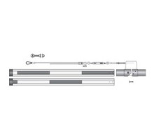 DOOR KING  1601-610      Barrier Gate Operator Folding Arm Kit, Aluminum, Includes Cable Attachment Assembly, Pre-Crimped Eyelet, Locking Turnbuckle