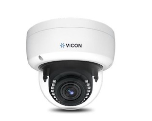 VICON  V2102D-W313MIR      ROUGHNECK 2MP DOME. 3.1-10mm motorized zoom and focus; autoiris. H.264/H.265