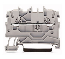 WAGO CORPORATION  2000-1201      2-conductor Through Terminal Block; 1 mm2; Suitable For Ex E II Applications; Side And Center Marking; For Din-rail 35 X 15 And 35 X 7.5; Push-in CAGE CLAMP