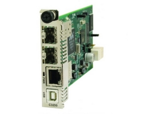 LANTRONIX C3231-1040   Gigabit Ethernet ION Platform Slide-In-Cards 10/100/1000BASE-T RJ45 [100 m/328 ft.] to 2 100/1000Base-x SFP Slots open