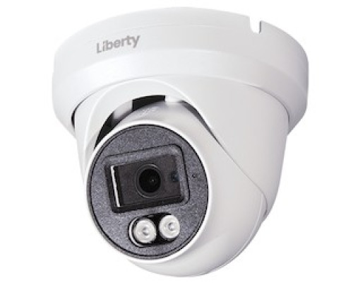 LIBERTY SECURITY  LA5TIR80               Liberty HD Analog Turret, 5MP, 2.8mm, 80’ IR WDR 12VDC IP66 - White
