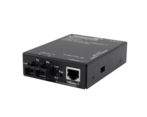 TRANSITION NETWORKS E-TBT-FRL-05 L -NA   10BASE-T RJ45 to 10BASE-FL, 1300 nm, multimode, ST, 5 km
