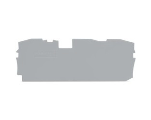 WAGO CORPORATION  2010-1391      End And Intermediate Plate, 1 mm Thick, Gray