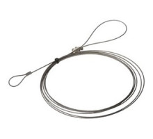AXIS COMMUNICATIONS  5801-971               Camera Safety Wire, Long, 3 Meter Length, Stainless Steel, With Fixed/Adjustable Loop, For PTZ/Fixed Dome Camera, 5 each per Pack