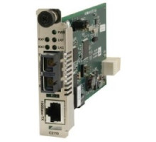 LANTRONIX C2110-1040   ION Platform Slide-In-Cards 100Base-TX RJ-45 [100 m/328 ft.] to 100Base-X SFP Slot empty