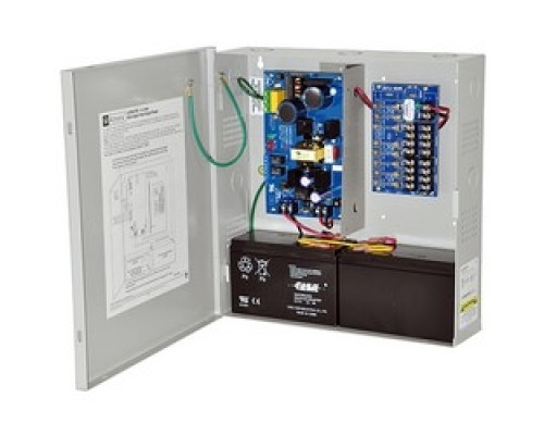 ALTRONIX  AL300PD8220      Power Supply Charger, 8 Fused Outputs, 12/24VDC @ 2.5A, 220VAC, BC300 Enclosure